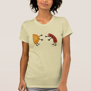 Pierogi och Kielbasa vänlig polsk mat Tee Shirt