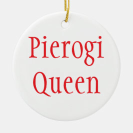 "Pierogi Queen - God jul 2024" Ornament