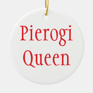 "Pierogi Queen - God jul 2024" Ornament