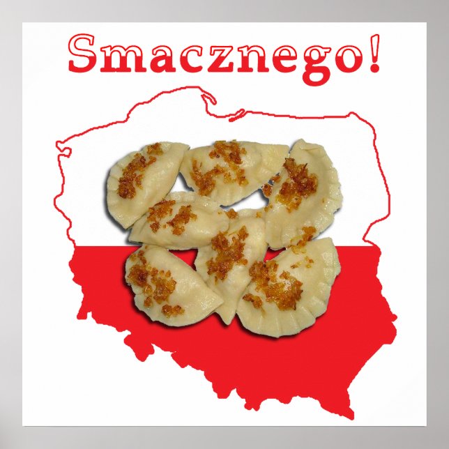Pierogi Smacznego polska Karta Poster (Framsidan)