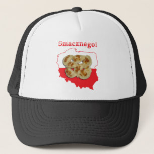 Pierogi Smacznego polska Karta Truckerkeps