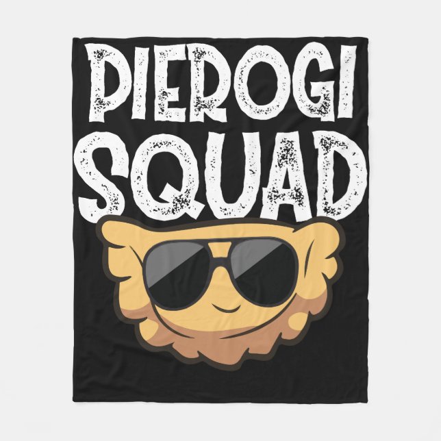 Pierogi Squad polska Food Poland Funny Fleecefilt (Framsidan)