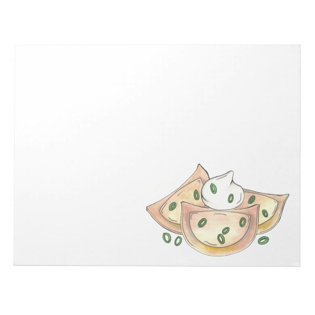 Pierogies polska Ukrainas duplings Pierogi Food Anteckningsblock (Framsida)