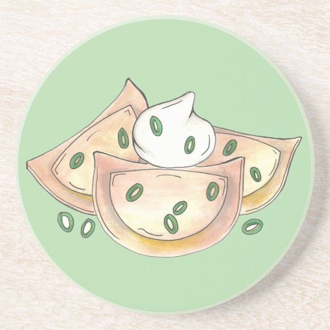 Pierogies polska Ukrainas duplings Pierogi Food Underlägg (Framsidan)