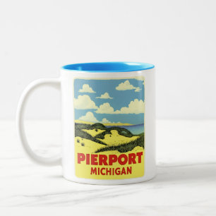 Pierpont Michigan Vintage Två-Tonad Mugg