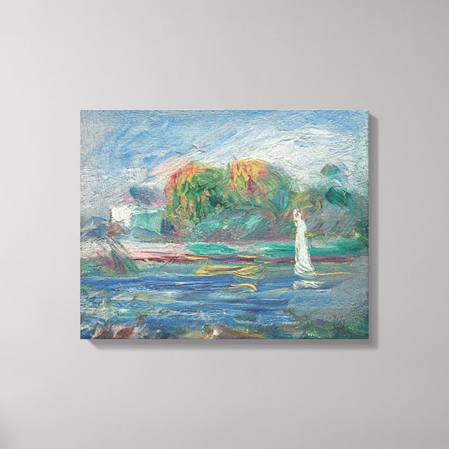 Pierre A Renoir | Blåfloden Canvastryck (Framsida)