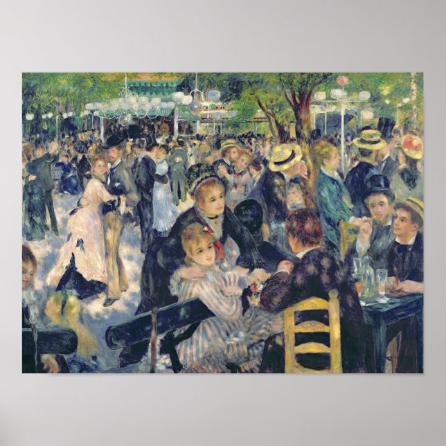 Pierre A Renoir | Boll vid Moulin de la Galette Poster (Framsidan)