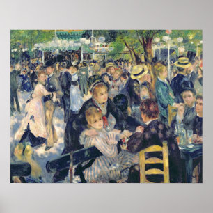 Pierre A Renoir Boll vid Moulin de la Galette Poster