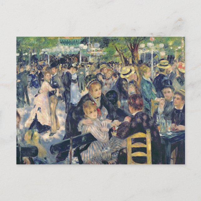 Pierre A Renoir | Boll vid Moulin de la Galette Vykort (Framsida)