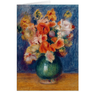 Pierre A Renoir Bouquet Hälsningskort
