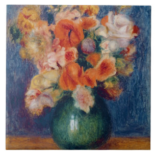 Pierre A Renoir   Bouquet Kakelplatta