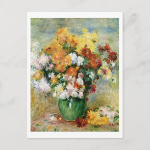 Pierre A Renoir   Chrysanthemums Bouquet Vykort