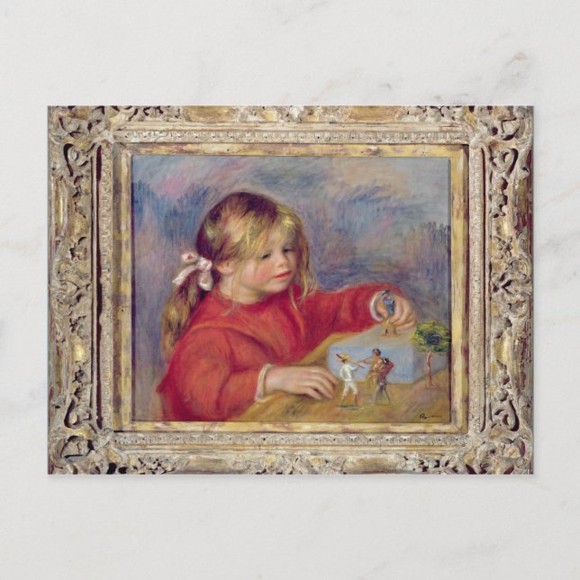 Pierre A Renoir | Claude Renoir at Play Vykort (Framsida)