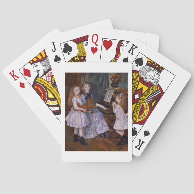 Pierre A Renoir | Döttarna på Catulle Mendes Spelkort (Baksidan)