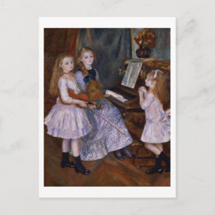 Pierre A Renoir Döttarna på Catulle Mendes Vykort