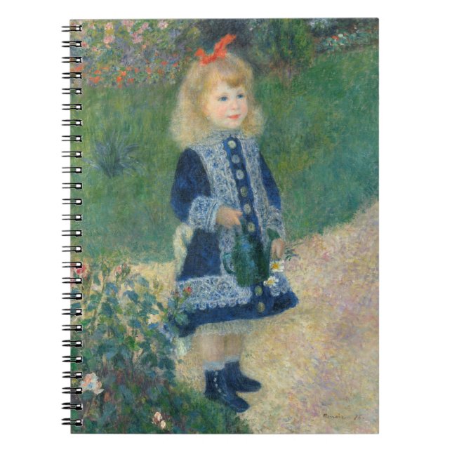 Pierre A Renoir | En flicka med en vaktkapacitet Anteckningsbok Med Spiral (Framsidan)