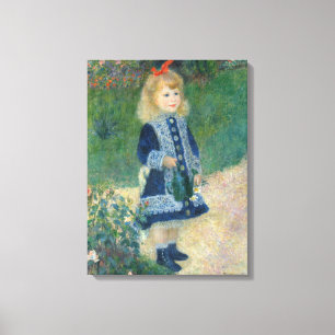 Pierre A Renoir En flicka med en vaktkapacitet Canvastryck