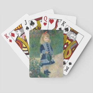 Pierre A Renoir En flicka med vattentätt Kan Casinokort