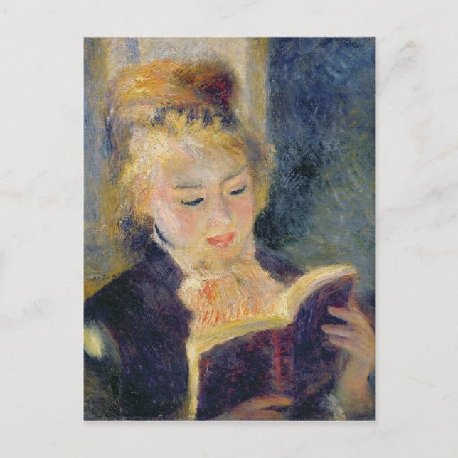 Pierre A Renoir | Flicka som läser Vykort (Framsida)