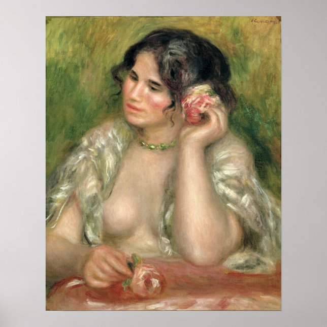 Pierre A Renoir | Gabrielle med Ro Poster (Framsidan)