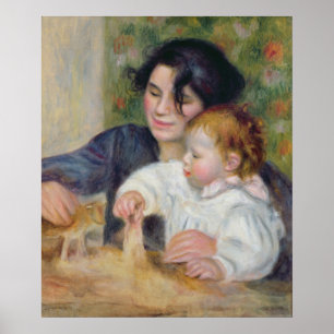 Pierre A Renoir   Gabrielle och Jean Poster
