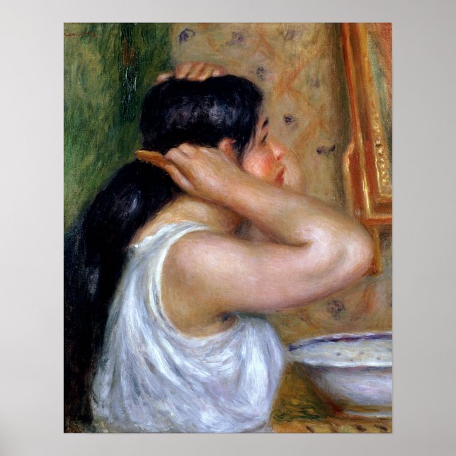 Pierre A Renoir | Girl Coming her Hair Poster (Framsidan)