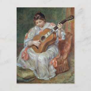 Pierre A Renoir Guitar Player Vykort