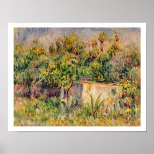 Pierre A Renoir Kabin i en Clearing in a Wood Poster