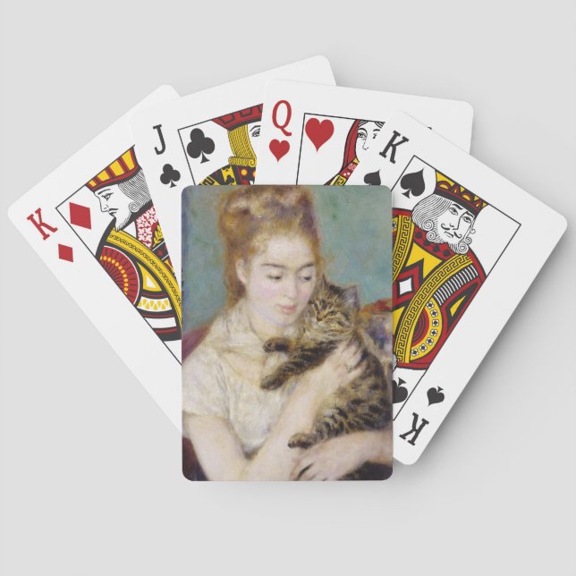Pierre A Renoir | Kvinnor med Katt Spelkort (Baksidan)