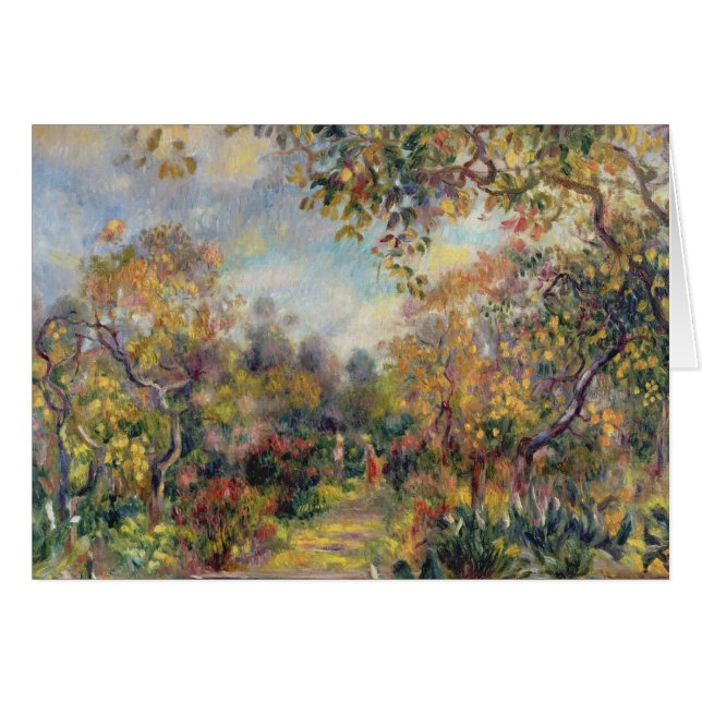 Pierre A Renoir | Landskap i Beaulieu Hälsningskort (Framsidan Horizontal)