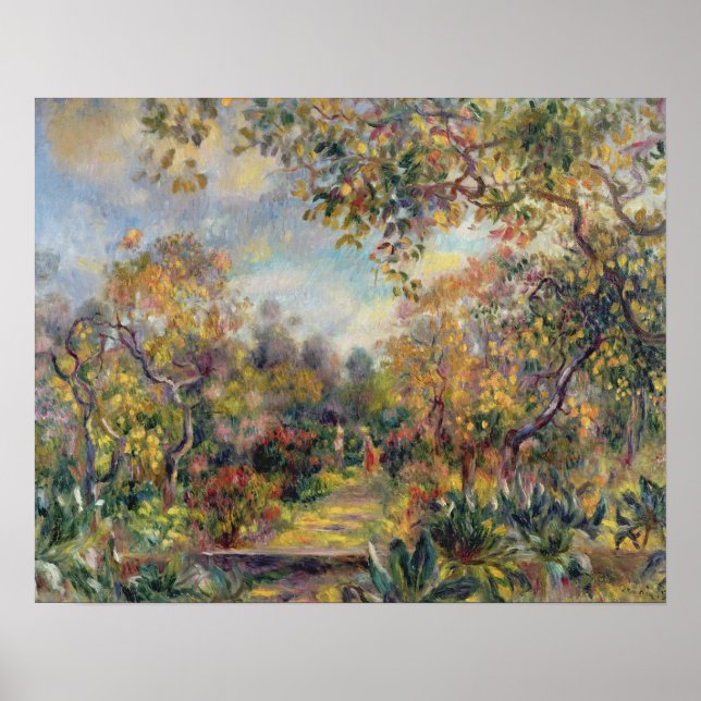 Pierre A Renoir | Landskap i Beaulieu Poster (Framsidan)
