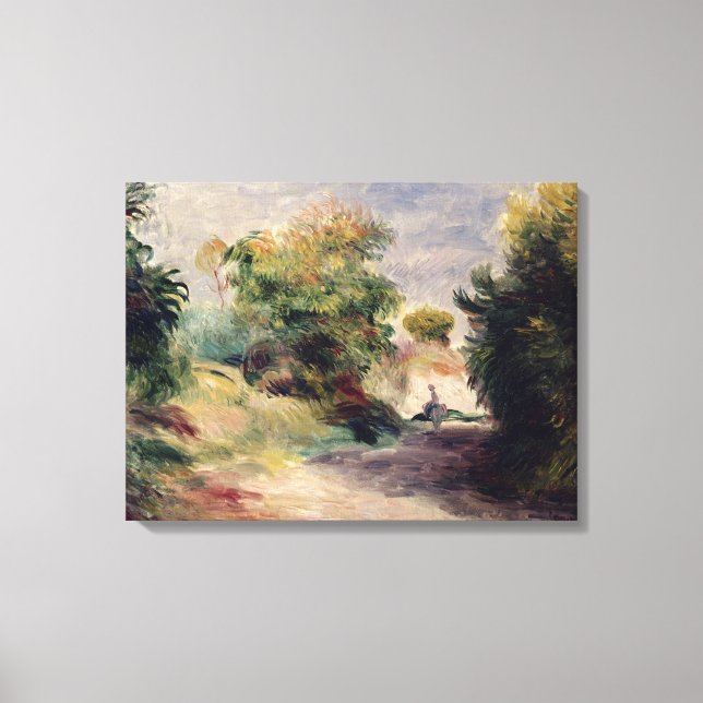 Pierre A Renoir | Liggande nära Cagnes Canvastryck (Framsida)