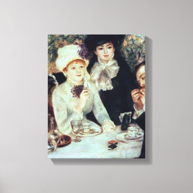Pierre A Renoir | Luncheons slut Canvastryck (Framsida)