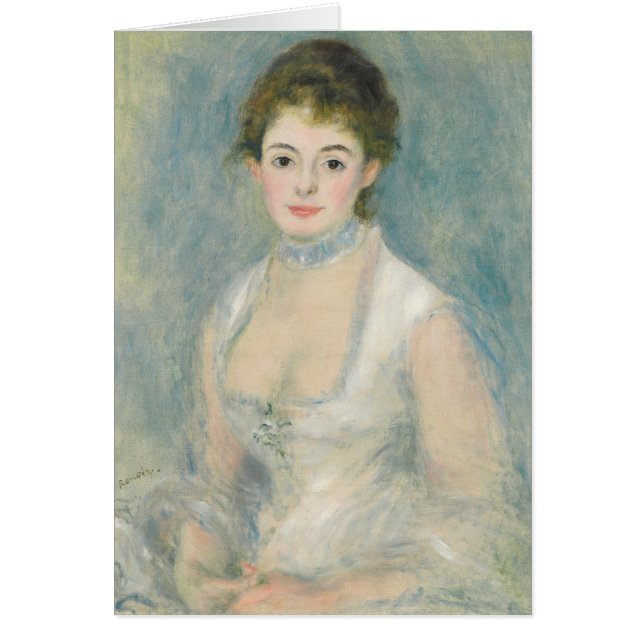 Pierre A Renoir | Madame Henriot Hälsningskort (Framsidan)
