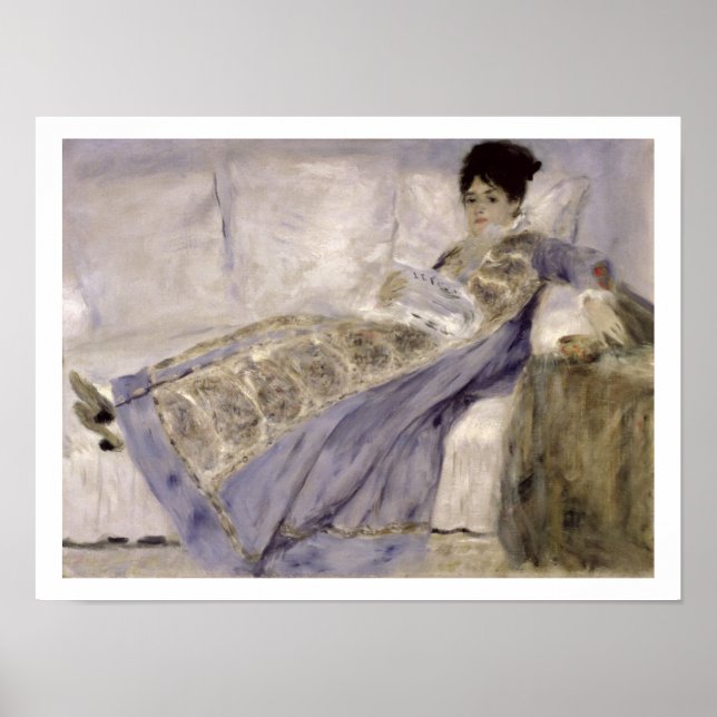 Pierre A Renoir | Madame Monet på Soffa Poster (Framsidan)