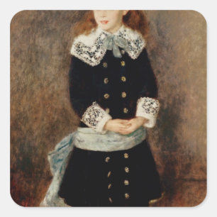 Pierre A Renoir Marthe Berard Fyrkantigt Klistermärke