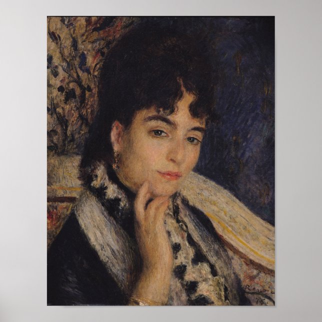 Pierre A Renoir | Porträtt av Mme Alphonse Daudet Poster (Framsidan)