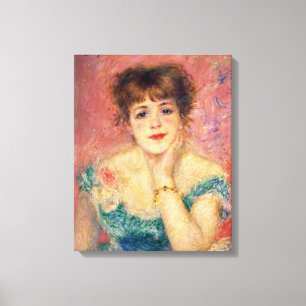 Pierre A Renoir   Porträtt från Jeanne Samary Canvastryck