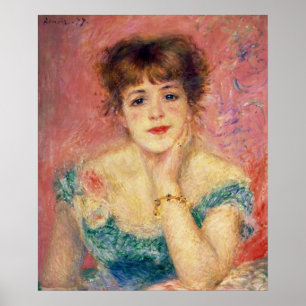 Pierre A Renoir Porträtt från Jeanne Samary Poster