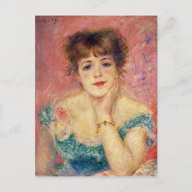 Pierre A Renoir | Porträtt från Jeanne Samary Vykort (Framsida)