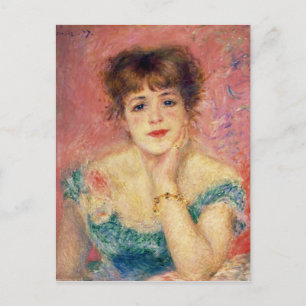 Pierre A Renoir Porträtt från Jeanne Samary Vykort