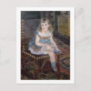 Pierre A Renoir Porträtt i Mlle. G. Charpentier Vykort
