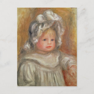 Pierre A Renoir Porträtt om ett barn Vykort