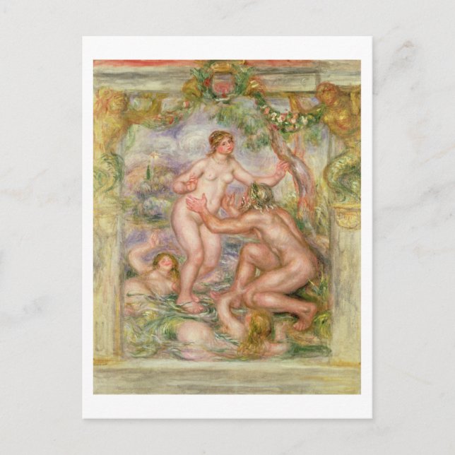 Pierre A Renoir | Saone som flyter in i Rhen Vykort (Framsida)