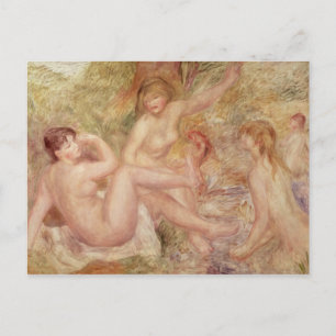 Pierre A Renoir Studie för De stora baderskorna Vykort