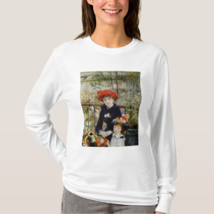 Pierre A Renoir Två systrar eller på Terrace T-shirt