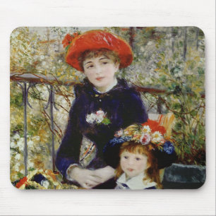 Pierre A Renoir Två systrar eller på terrassen Musmatta