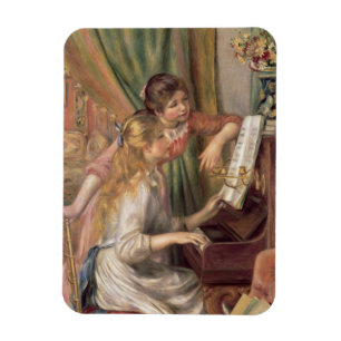 Pierre A Renoir Unga flickor i Piano Magnet