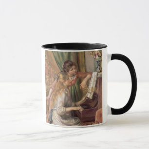 Pierre A Renoir Unga flickor i Piano Mugg