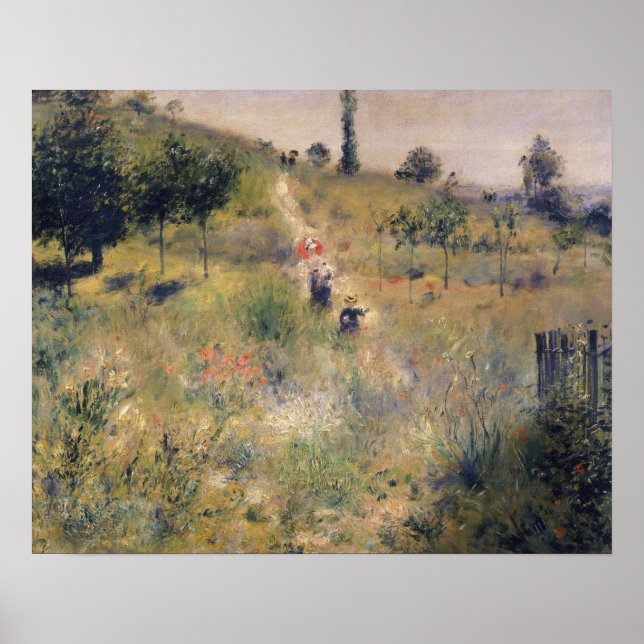 Pierre A Renoir | Väg genom Long Grass Poster (Framsidan)
